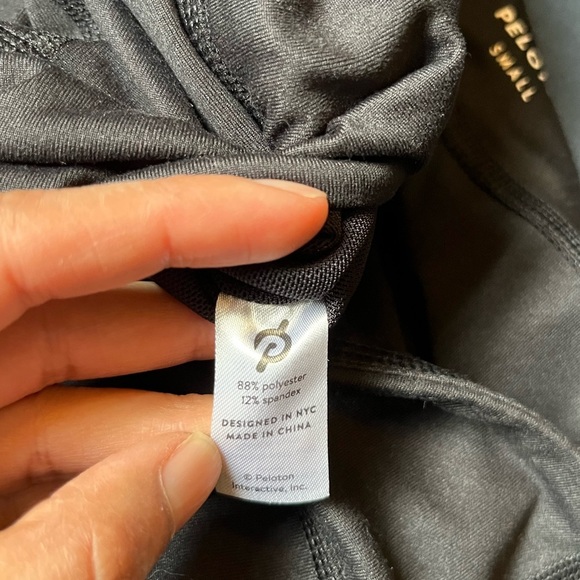 Peloton Core Spell Out Logo Leggings Women’s Small Black Full Length - Picture 9 of 13